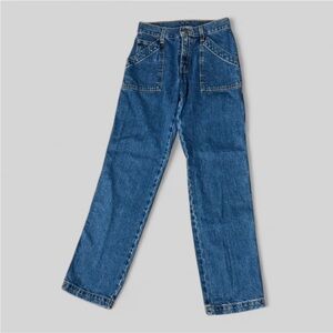 Levi’s Camp Pant Vintage y2k Blue Jeans High Waisted Straight Leg Carpenter 2 M